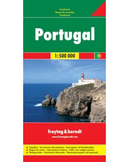 Cartographia Portugália térkép (Freytag) 9783707900118