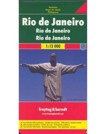 Cartographia Rio de Janeiro várostérkép (Freytag) 9783707906455