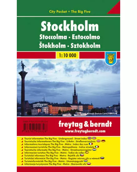 Cartographia Stockholm City Pocket térkép 9783707909326