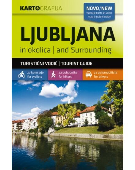 Cartographia Ljubljana és környéke turistatérkép kalauzzal 3830048522564