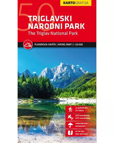 Cartographia Triglav Nemzeti Park turistatérkép 3830048523592