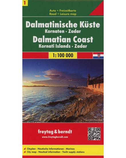 Cartographia Dalmát-tengerpart I. térkép (Freytag) 9783850842976
