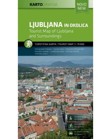 Cartographia Ljubljana és környéke turistatérkép 3830048521086