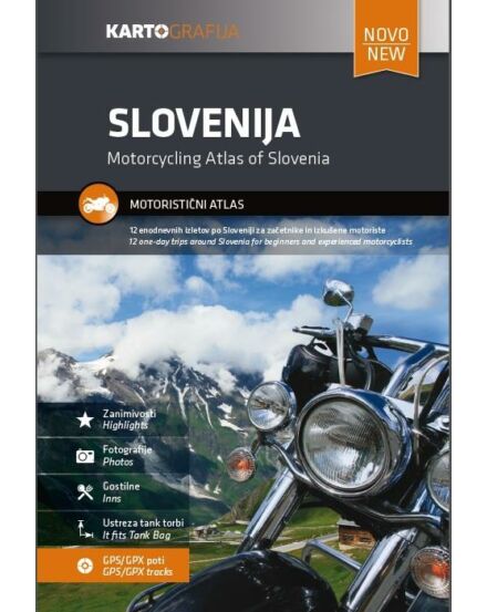 Cartographia Szlovénia motoros atlasz 3830048523394