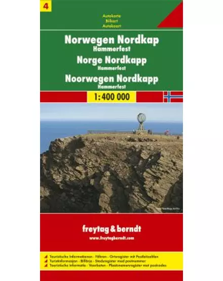 Cartographia Norvégia résztérkép (4) Nordkapp (Freytag) 9783707904659