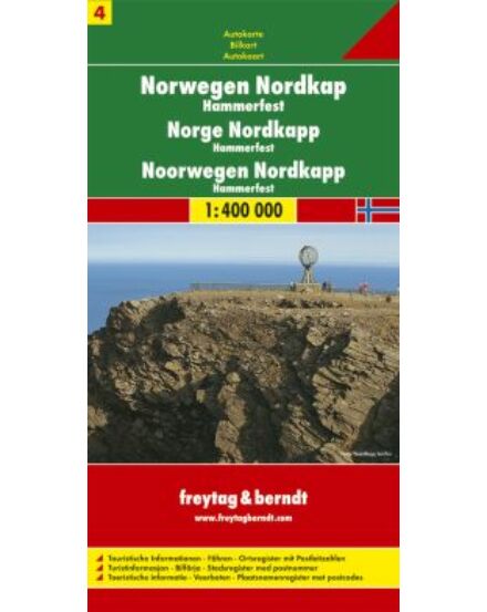 Cartographia Norvégia résztérkép (4) Nordkapp (Freytag) 9783707904659