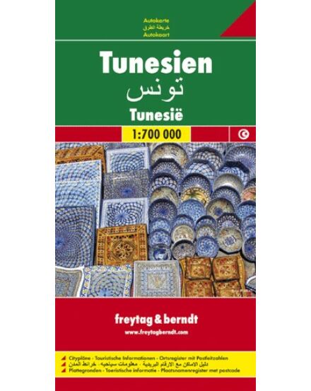 Cartographia Tunézia térkép (Freytag) 9783707909678