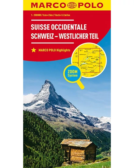 Cartographia Svájc résztérkép - Svájc Nyugat 9783829740784