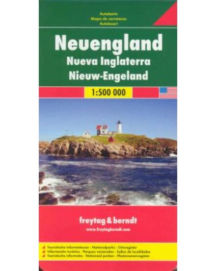 Cartographia New England térkép (Freytag) 9783707910674