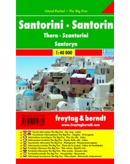 Cartographia Santorini Island Pocket térkép (Freytag) 9783707910780