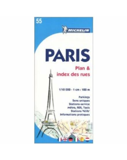 Cartographia Párizs térkép 55 - Michelin 9782067150386