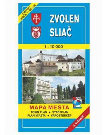 Cartographia Zólyom (Zvolen), Szliács (Sliač) várostérkép 8586003320632