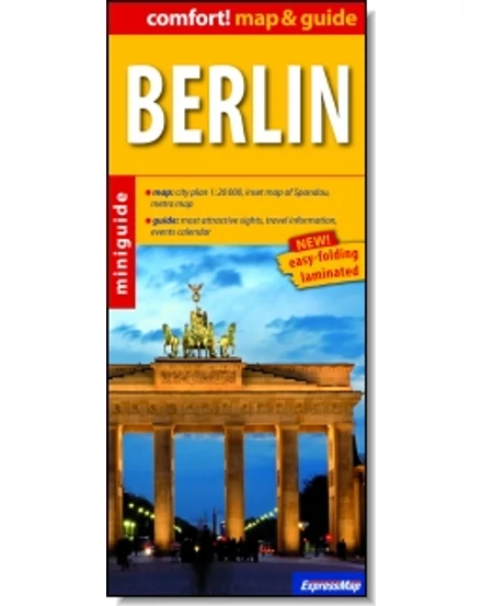 Cartographia Berlin (map&guide) laminált térkép 9788375461312