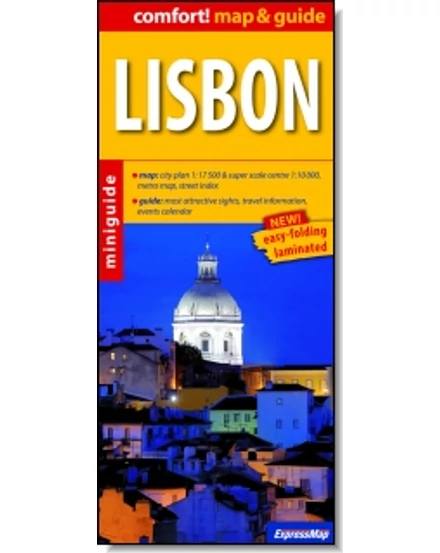Cartographia Lisszabon (map&amp;guide) laminált térkép 9788375461350