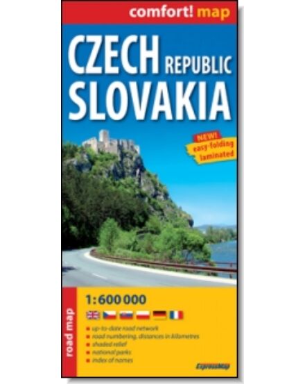 Cartographia Csehország, Szlovákia Comfort térkép 9788375461091