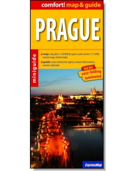 Cartographia Prága (map&amp;guide) laminált térkép 9788375461411