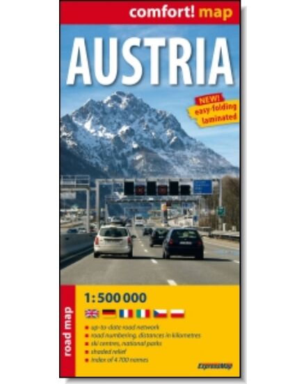 Cartographia Ausztria Comfort térkép 9788381900737