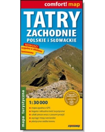 Cartographia Nyugat-Tátra (Zachodnie) turistatérkép 9788388112911