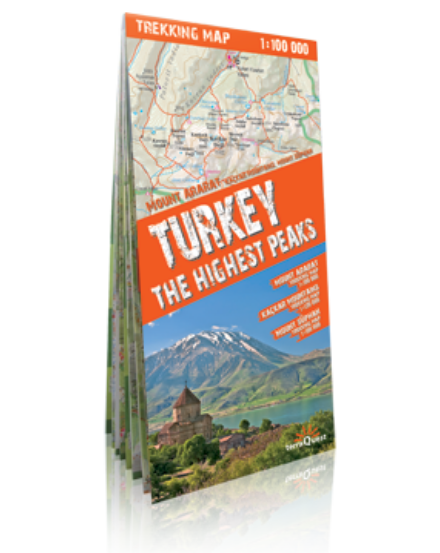 Cartographia Törökország legmagasabb csúcsai trekking térkép (laminált) 9788361155294