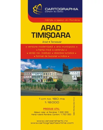 Cartographia Arad, Temesvár várostérkép 9789633531518