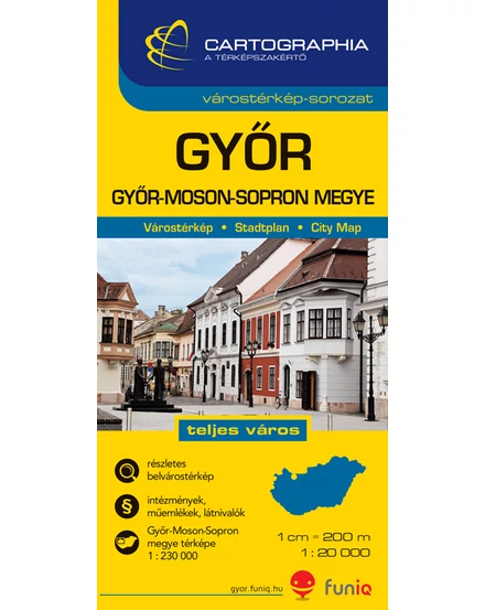 Cartographia Győr várostérkép (+Győr-Moson-Sopron megye térképe) 9789633526842