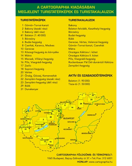 Őrség, Göcsej, Kemeneshát turistatérkép [21]