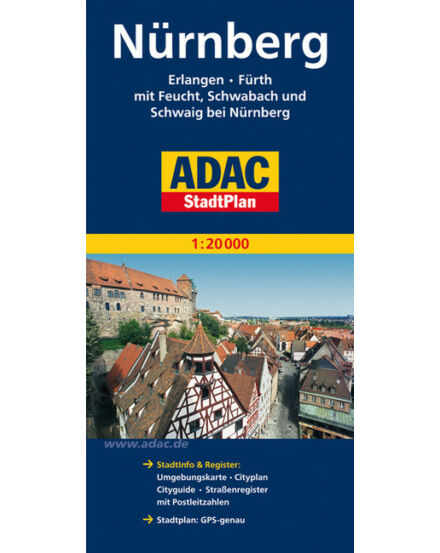 Cartographia Nürnberg várostérkép - ADAC 9783826403279