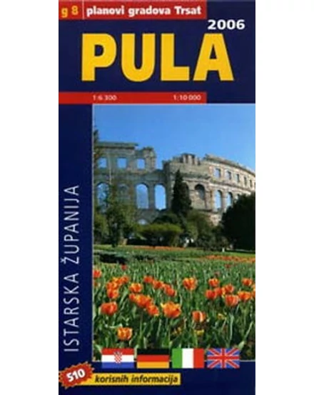 Cartographia Pula várostérkép 9789536107476