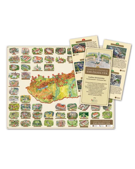 Cartographia Nemzeti és történelmi emlékhelyek látványtérkép 9786158008549