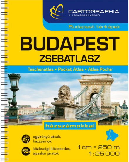 Cartographia Budapest zsebatlasz 9789633526606