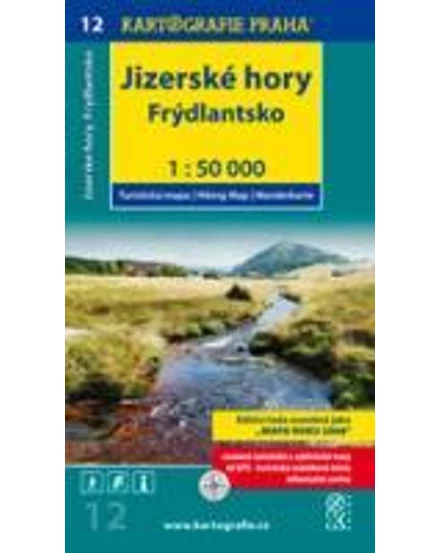 Cartographia TM 12 Jizera-hegység, Frydlantsko turistatérkép 9788073933111
