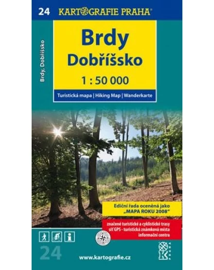 Cartographia TM 24 Brdy, Dobríssko turistatérkép 9788073933104