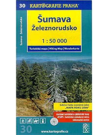 Cartographia TM 30 Sumava – Zeleznorudsko turistatérkép 9788073931650