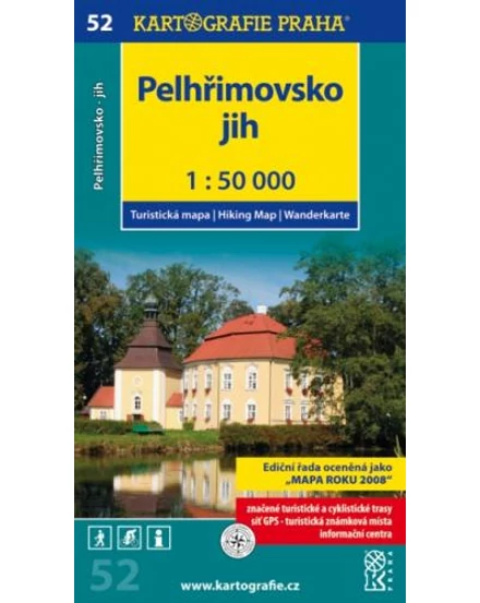 Cartographia TM 52 Pelhrimovsko turistatérkép 9788073931674