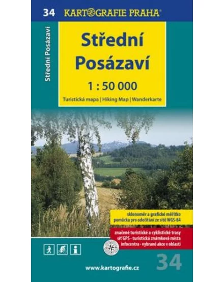 Cartographia TM 34 Közép-Posázavi turistatérkép 9788073930103