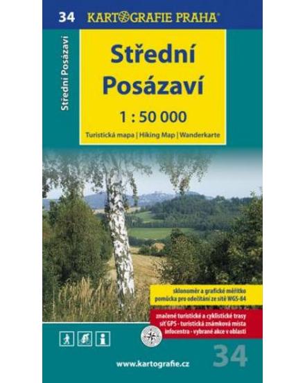 Cartographia TM 34 Közép-Posázavi turistatérkép 9788073930103