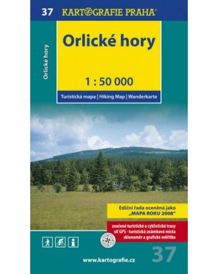 Cartographia TM 37 Orlicei-hegység/Orlické hory turistatérkép 9788073931117