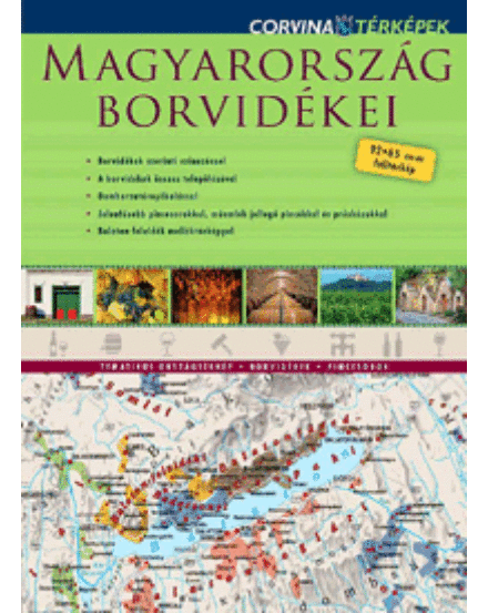 Cartographia Magyarország Borvidékei falitérkép 9789631364057
