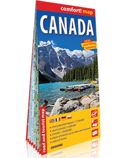 Cartographia Kanada Comfort térkép 9788380469655