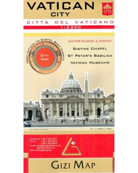 Cartographia Vatikán térkép 9786155010095