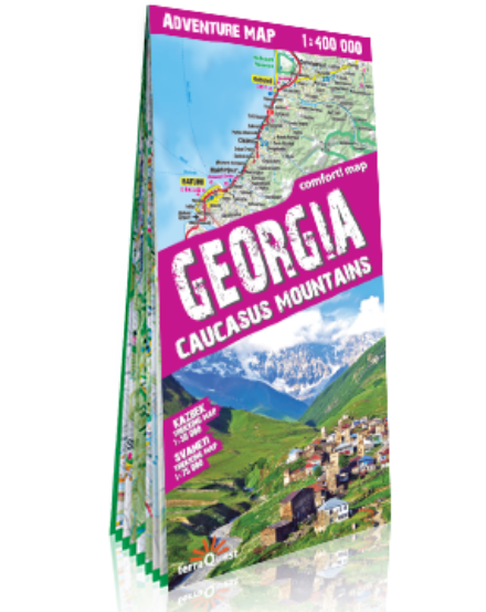 Cartographia Grúzia és a Kaukázus-hegység adventure térkép 9788361155706