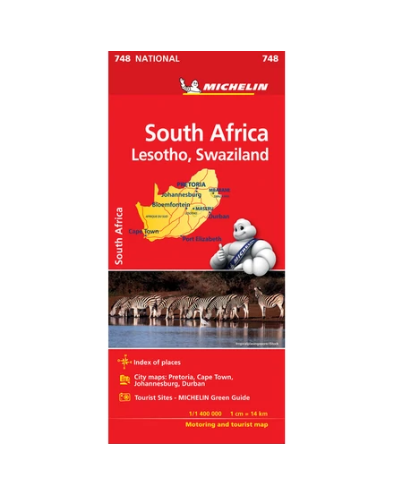 Cartographia Afrika-Dél térkép - 0748 Michelin 9782067229013