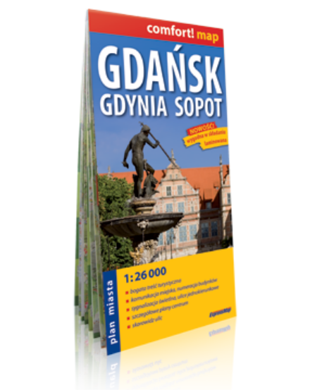 Cartographia Gdansk térkép 9788381901031