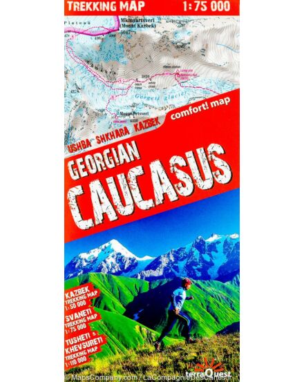 Cartographia Grúz Kaukázus trekking térkép 9788361155713