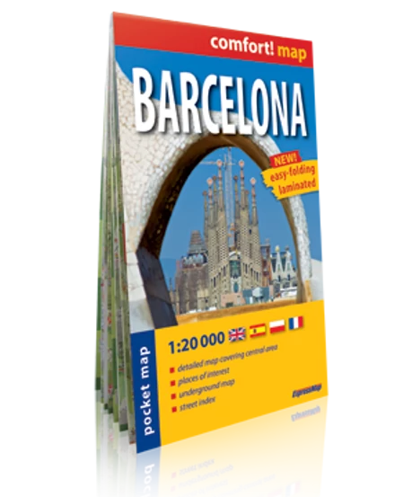 Cartographia Barcelona Comfort zsebtérkép 9788381900850