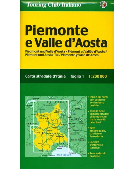 Cartographia Piemonte e Valle d'Aosta régiótérkép 9788836570928