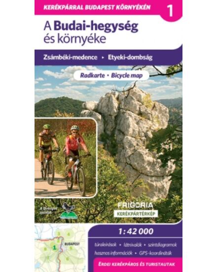Cartographia A Budai-hegység és környéke kerékpáros és turistatérkép 9789639586369