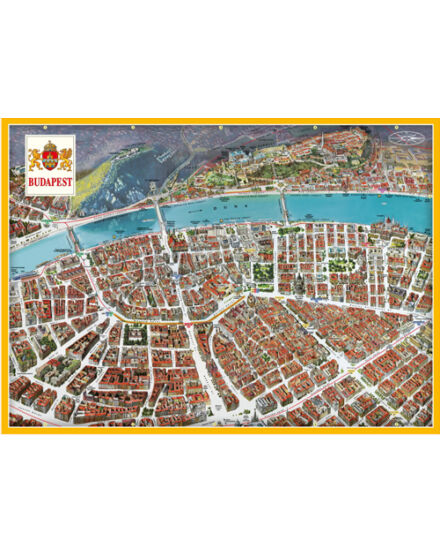 Cartographia Budapest panorámatérkép (orosz) 9788086893815