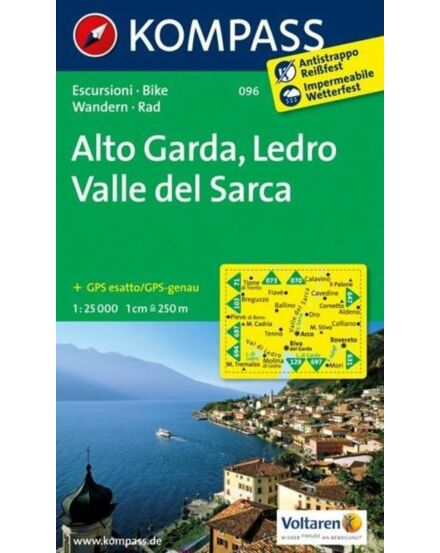 Cartographia K 096 Alto Garda / Val di Ledro turistatérkép 9783850264921