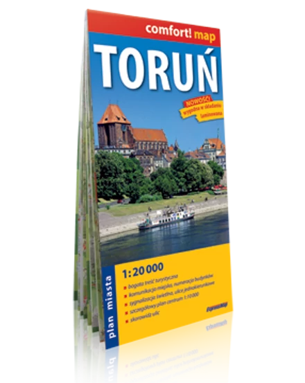 Cartographia Torun Comfort várostérkép (laminált) 9788360120910
